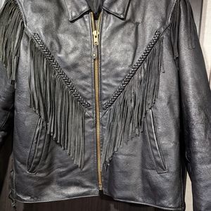 80s leather jacket